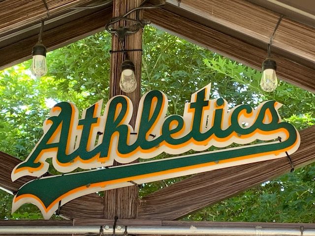 Customer photo review of Oakland A's Script 3D Metal Artwork