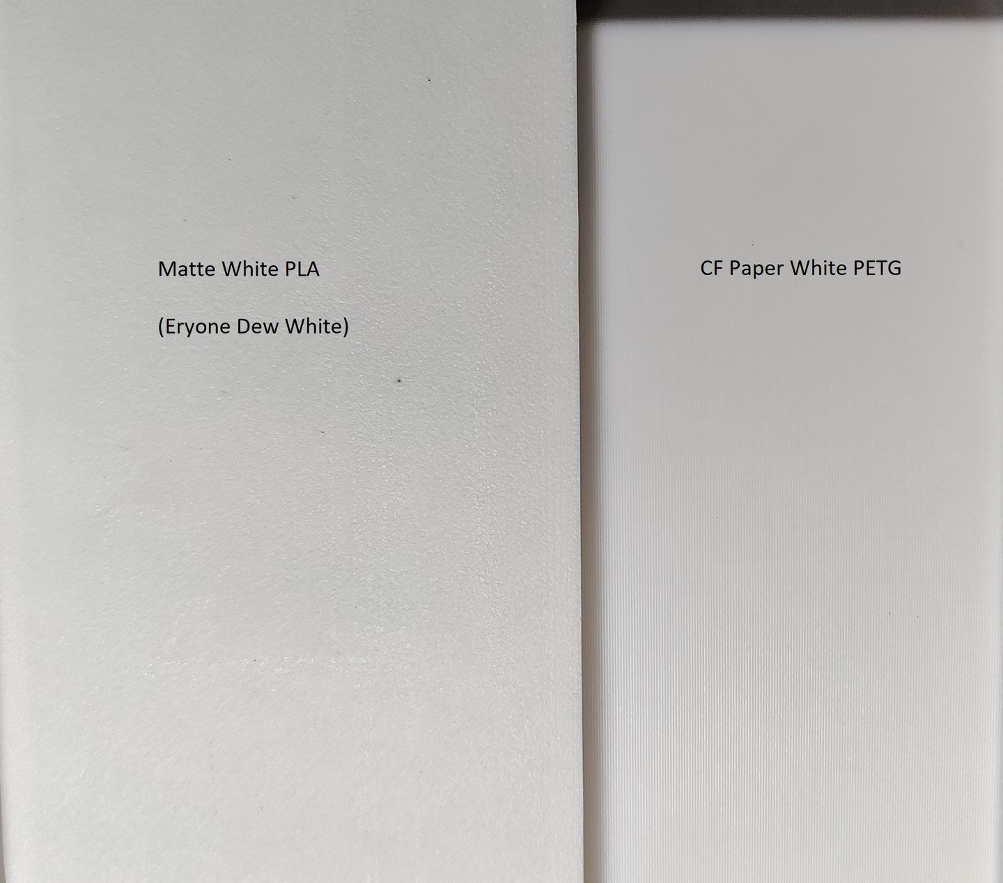 Customer photo review of Paper White PETG Filament 1.75mm