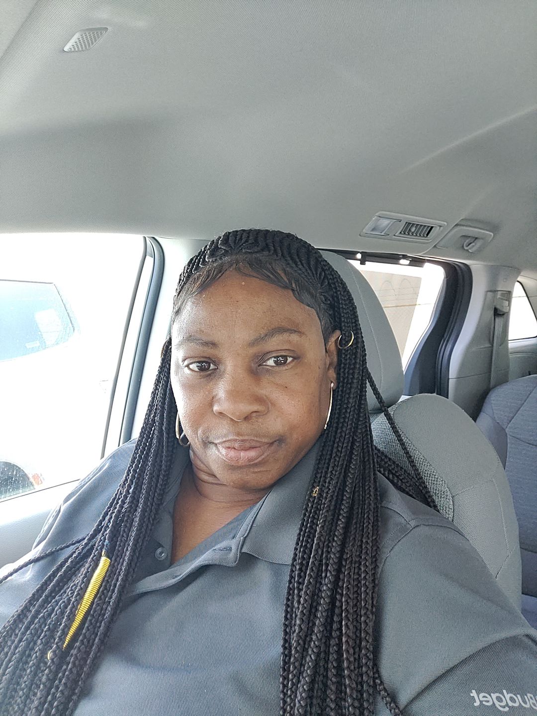 Customer photo review of Cornrow Braids 13x4 Lace Front - Wig Fab