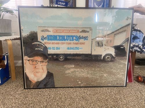 Customer photo review of Custom Diamond Painting Kits for Adults DIY 5D - Photo Diamond Art Shipped from USA