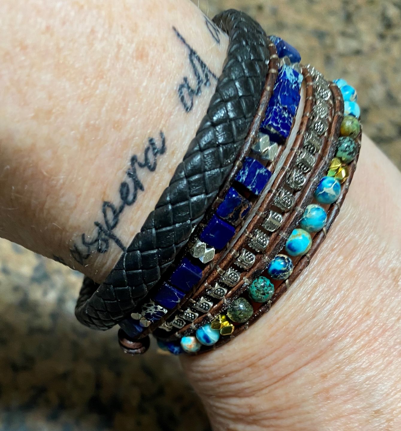 Customer photo review of Namaste Heart Protection Wrap Bracelet
