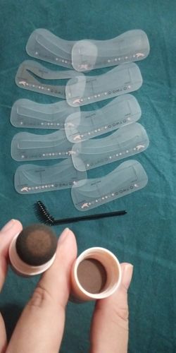 Customer photo review of O.TWO.O EYEBROW CUSHION POWDER