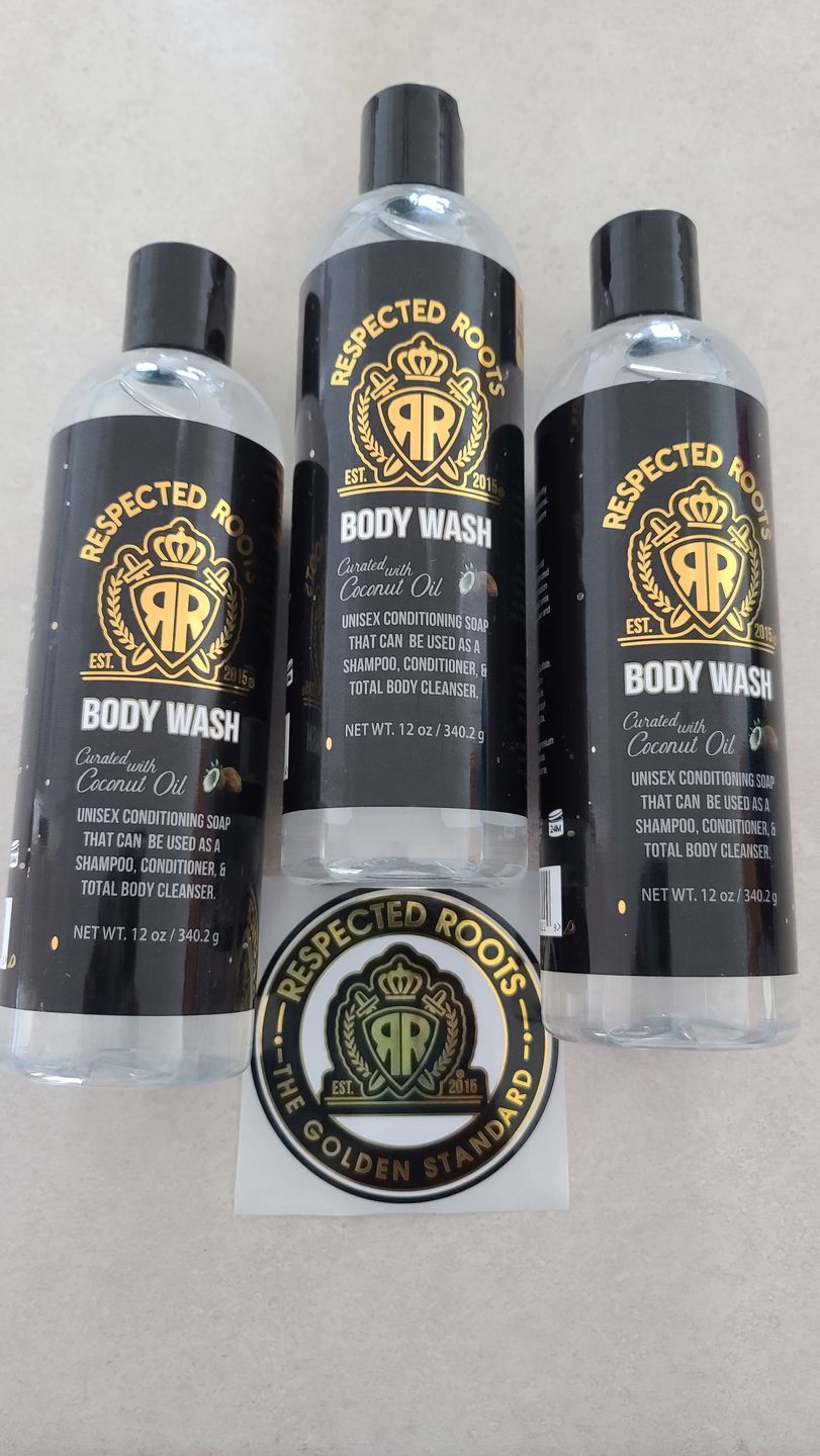 Customer photo review of Respected Roots Body Wash (12 oz.)