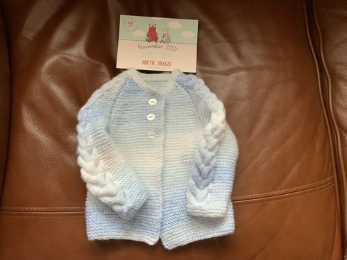 Customer photo review of Baby Mystery Knitting Box