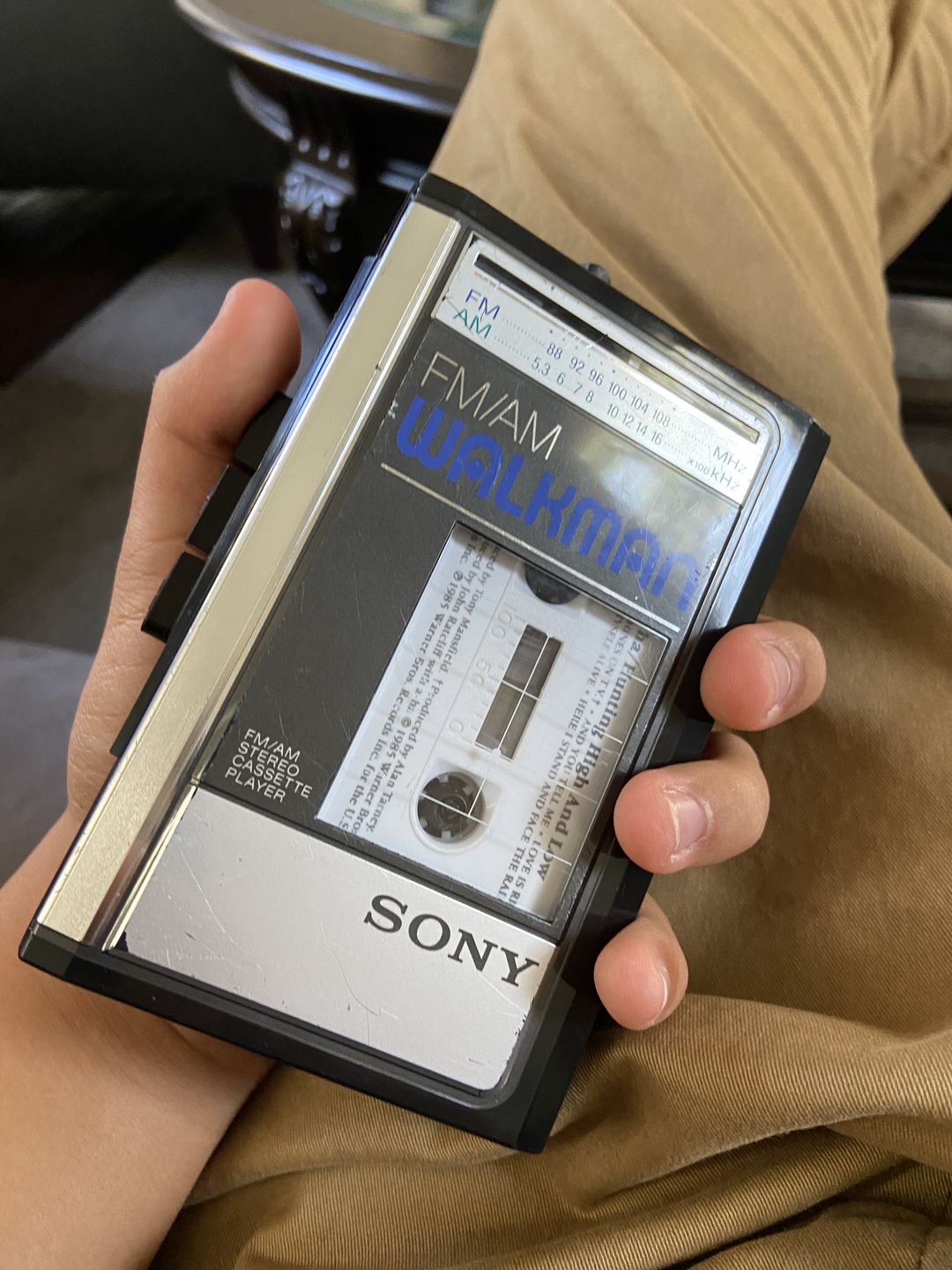 Customer photo review of Sony Walkman WM-F31/F41 AM/FM Portable Cassette Player