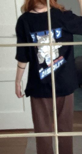 Customer photo review of Harajuku Style Cat Ramen Tee