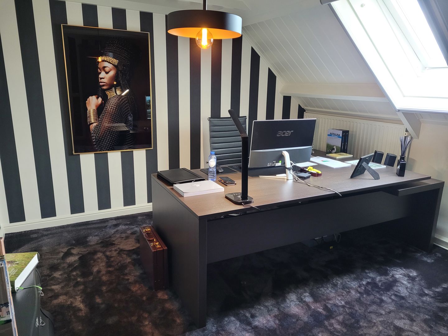 Customer photo review of L-Directiebureau Zuidas 230x172cm Donker Eiken