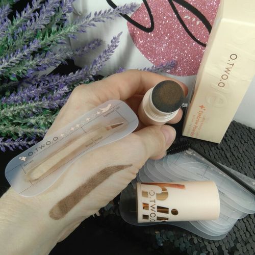 Customer photo review of O.TWO.O EYEBROW CUSHION POWDER
