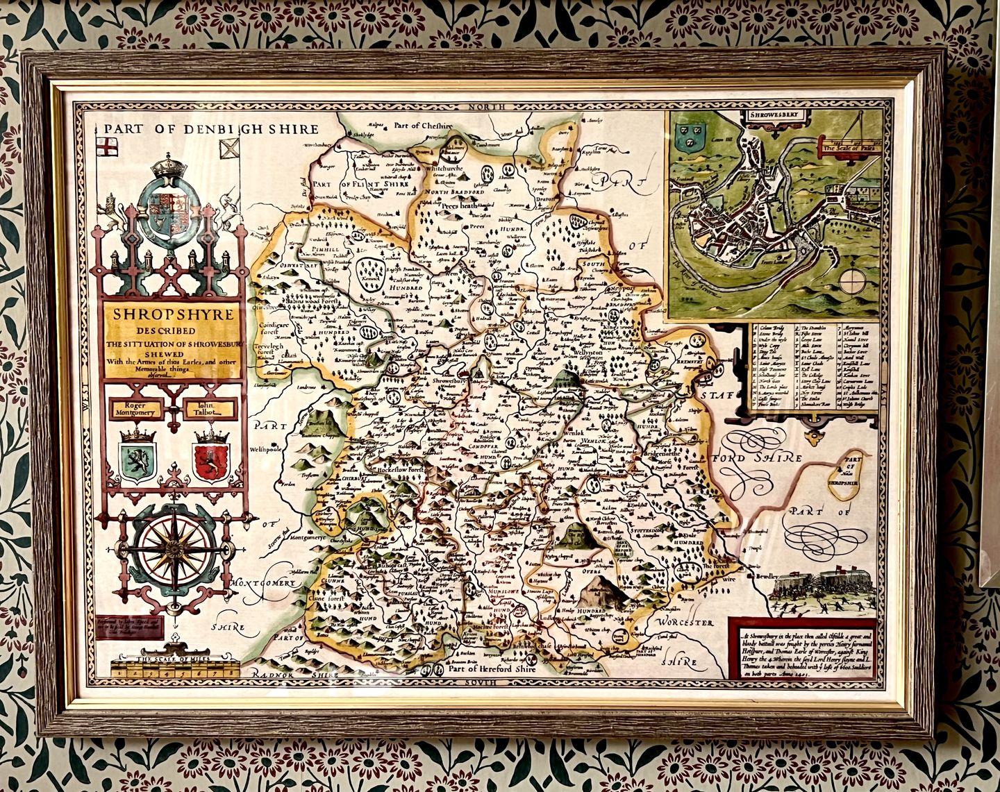 Customer photo review of Old Map of Bristol, 1588 by Braun - Brightstowe, Avon, St Nicholas, Newgate, Coat of Arms