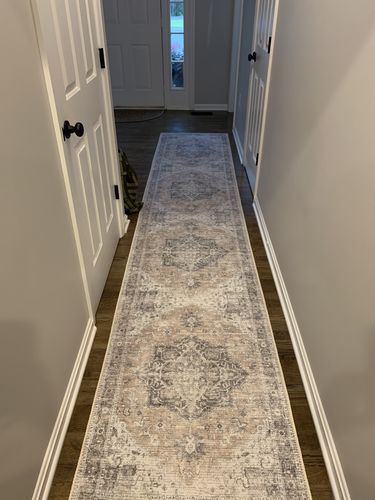 Customer photo review of Distressed Vintage Cezanne Blush Runner