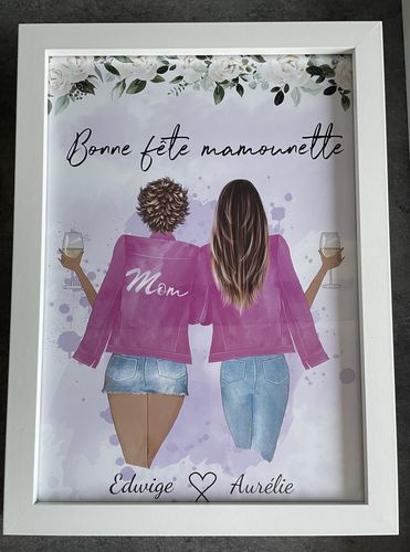 Customer photo review of Mère et fille - Poster personnalisé