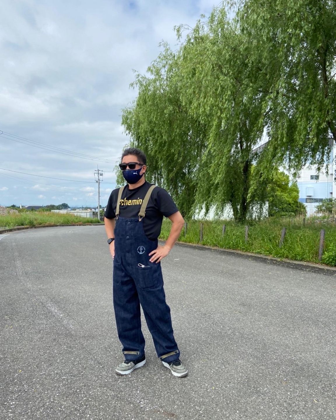 Customer photo review of アメリカンレトロ海軍デッキオーバーオール　デニム
