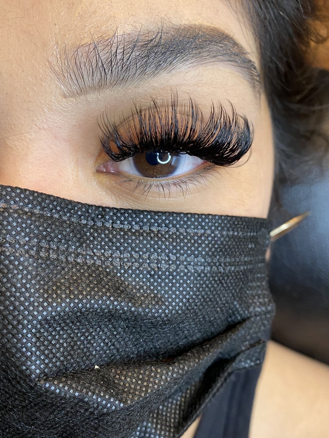 Customer photo review of Premium Eyelash Extensions 0.03mm
