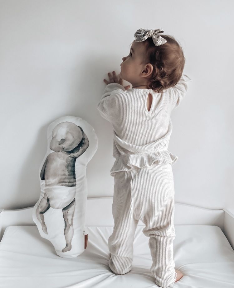 Customer photo review of Birth Pillow Watercolor Two