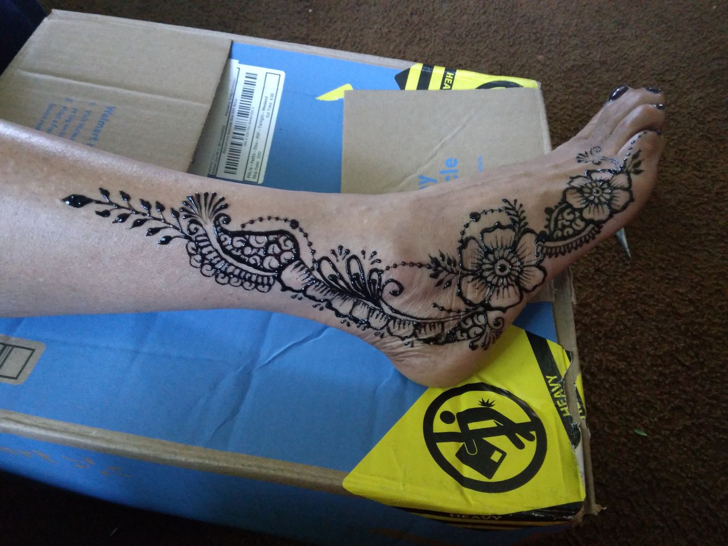 Customer photo review of 1 oz. Bottle of Fresh Jagua tattoo Gel