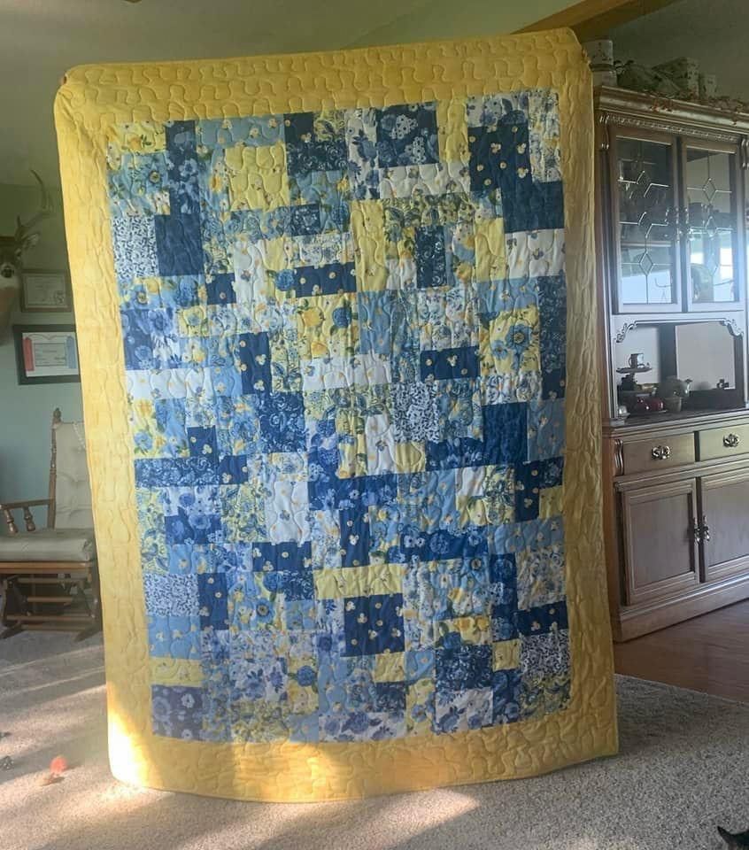 Customer photo review of True Fabrics - Sunshine Blooms - Precut Fabric