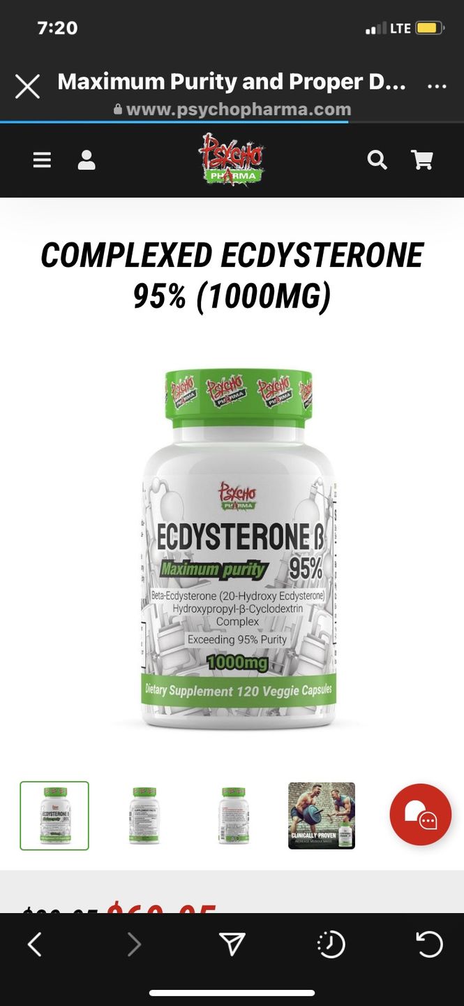 Customer photo review of Complexed Ecdysterone 95% (1000mg)