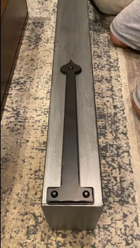 Customer photo review of Steel Fireplace Mantel Shelves, Non-Combustible, 14 Finishes, Made to Order by Design Specialties