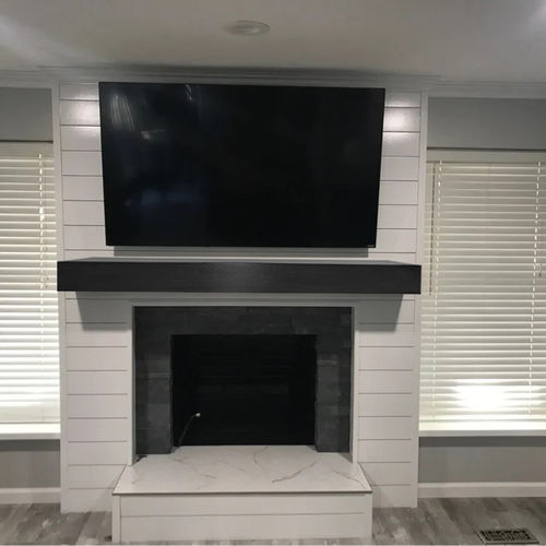 Customer photo review of Custom Metal Shelves: Non-Combustible, 25+ Finishes, Any Size