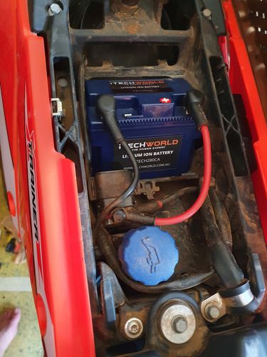 Customer photo review of ITECH280CA LITHIUM MOTORBIKE BATTERY 12V STOP START 280AMP 4AH