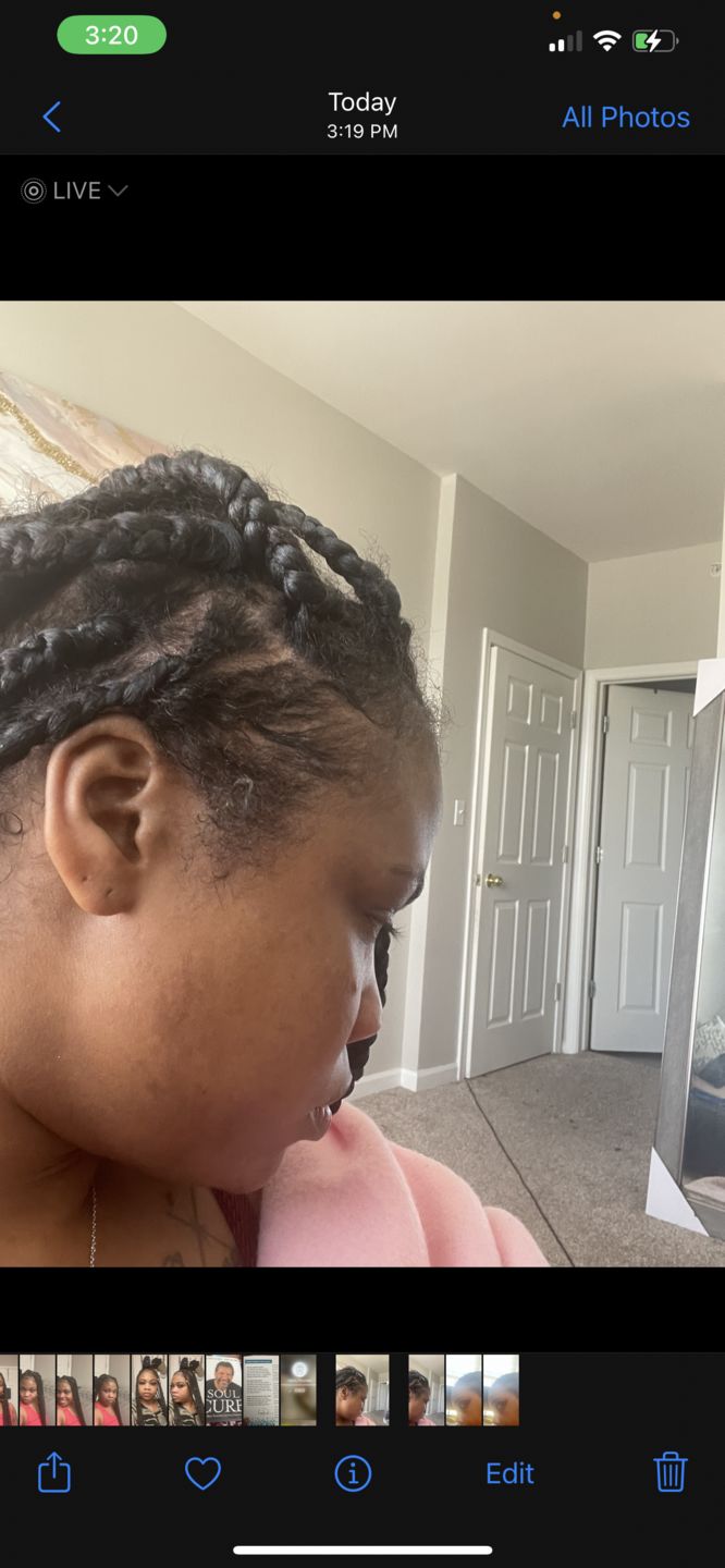 Customer photo review of Healthy Hair & Lashes bundle