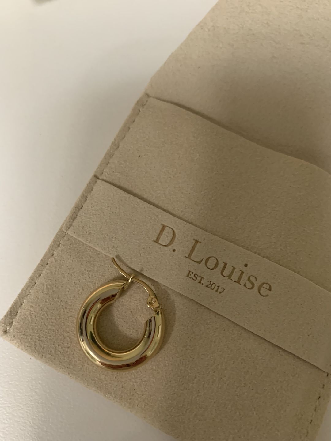 Customer photo review of Chubby Hoop Earrings