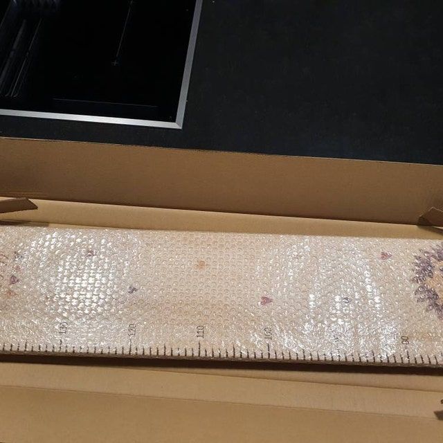 Customer photo review of Personalisierte Aluverbund / Holz Messlatte Boho