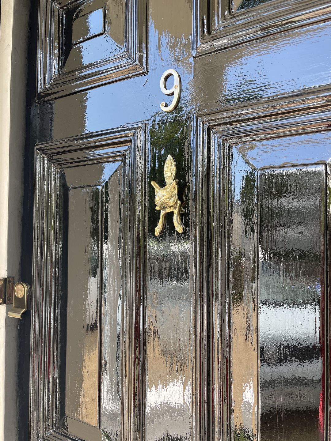 Customer photo review of Fox Door Knocker | Solid Brass