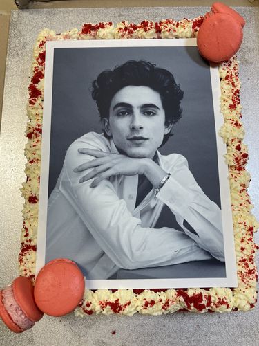 Customer photo review of A4 Rectangle Custom Edible Icing Image