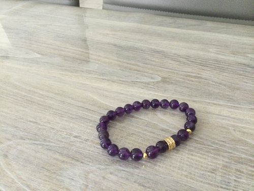 Customer photo review of BRACELET AMÉTHYSTE "No Stress"
