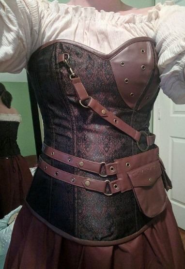 Customer photo review of Middle Ages Steampunk corset