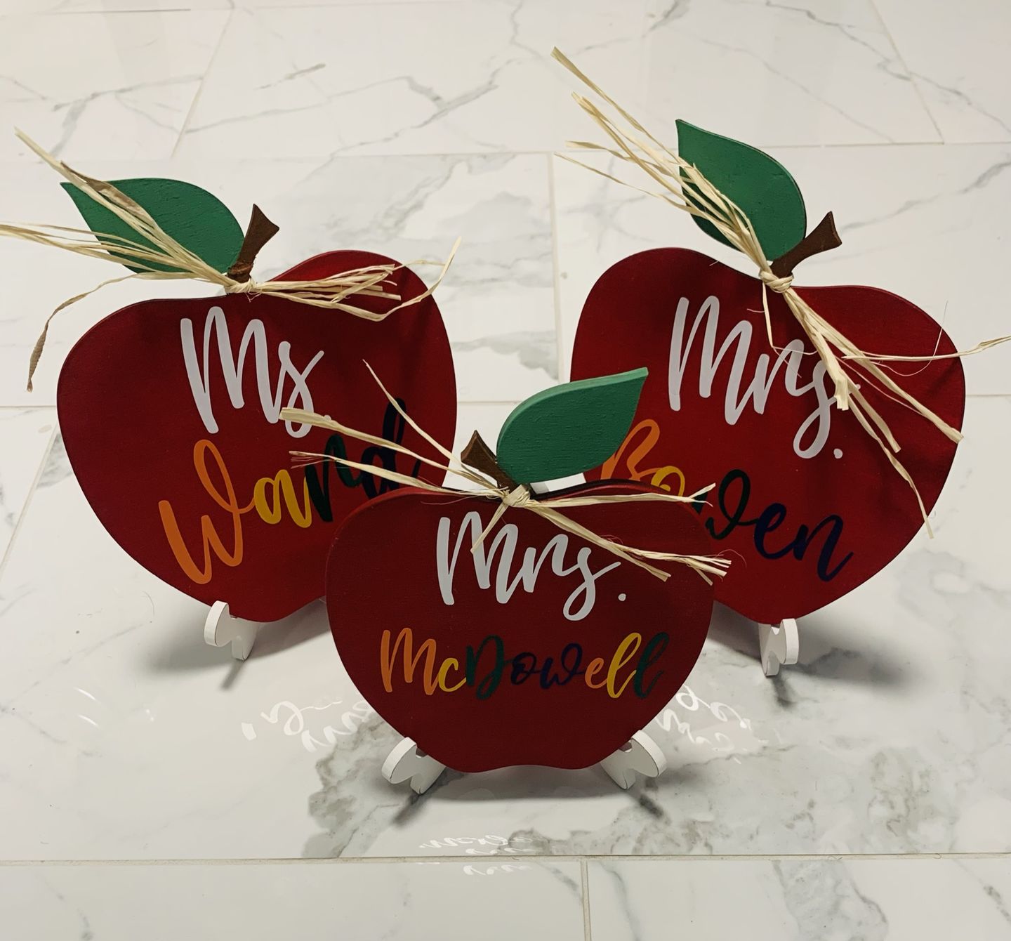 Customer photo review of Unfinished Wooden Apple Shape - Craft - up to 24" DIY