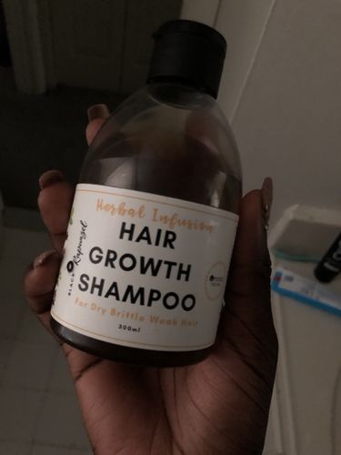Customer photo review of Herbal Infusion - Hair Growth Shampoo