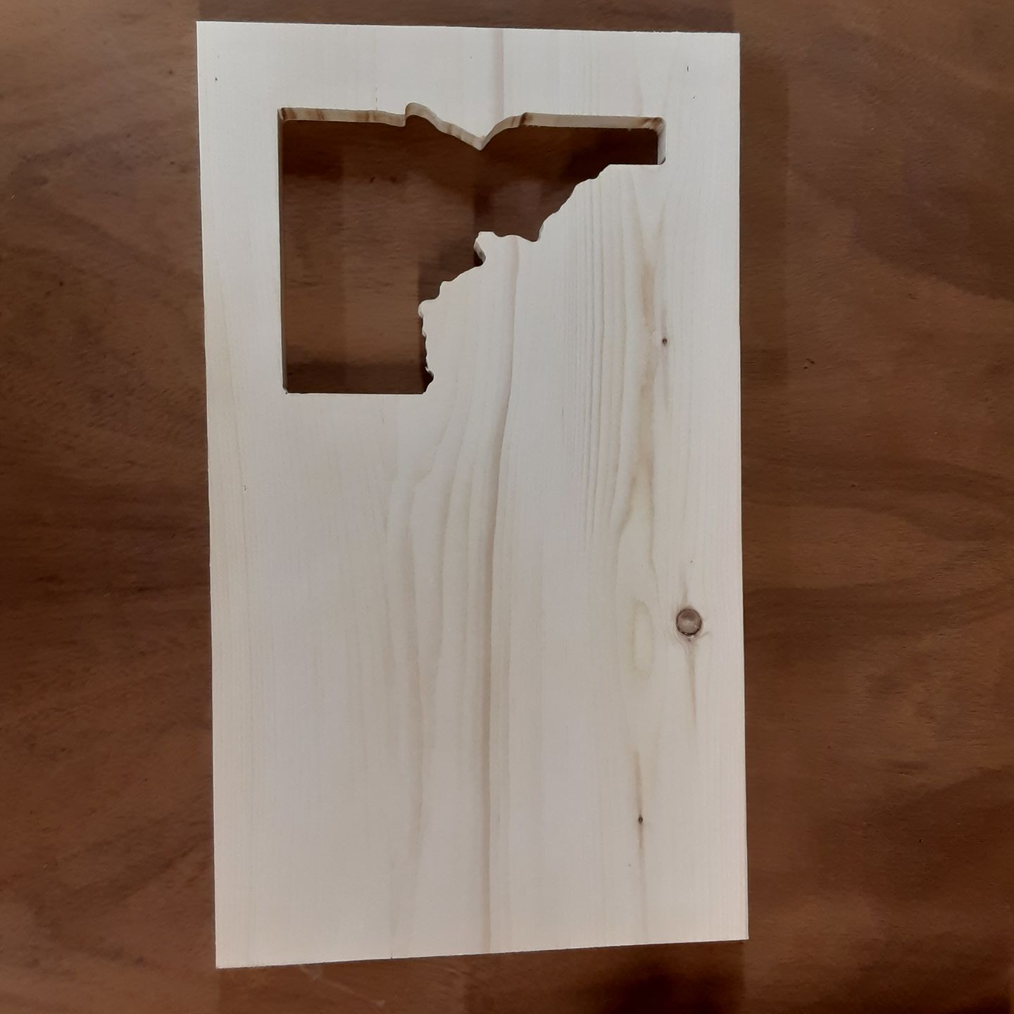 Customer photo review of Unfinished Wooden Idaho Shape - State - Craft - up to 24" DIY