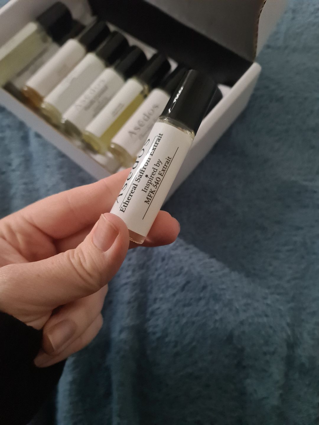 Customer photo review of ETHEREAL SAFFRON EXTRAIT PERFUME OIL