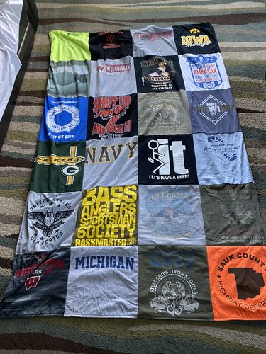 Customer photo review of Classic T-Shirt Blanket