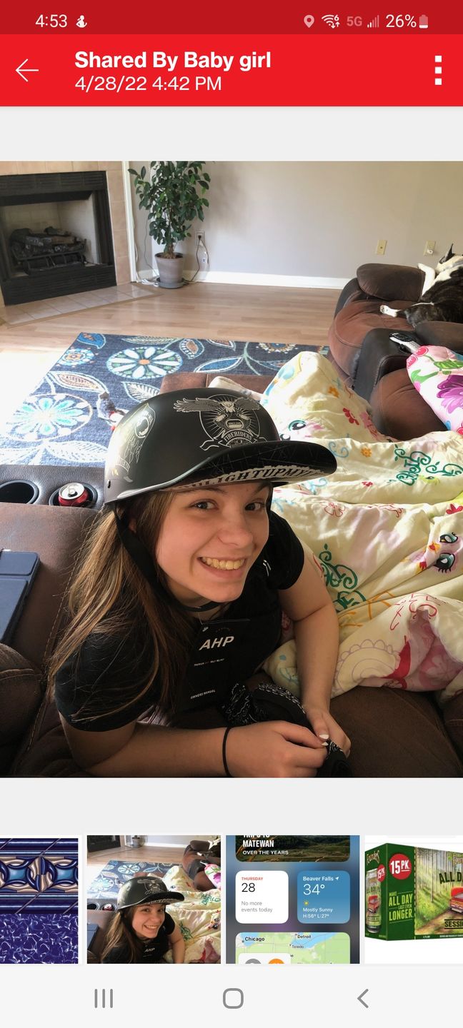 Customer photo review of Premium Baseball Cap Motorcycle Helmet