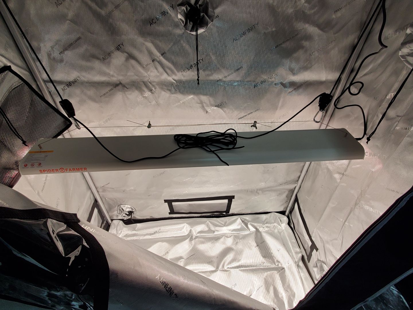 Customer photo review of Spider Farmer® SF600 74W LED Grow Light For Veg