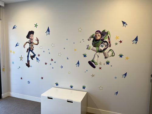 Customer photo review of Disney Toy Story Woody 100cm Decal Set