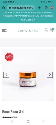 Customer photo review of Rose Face Gel
