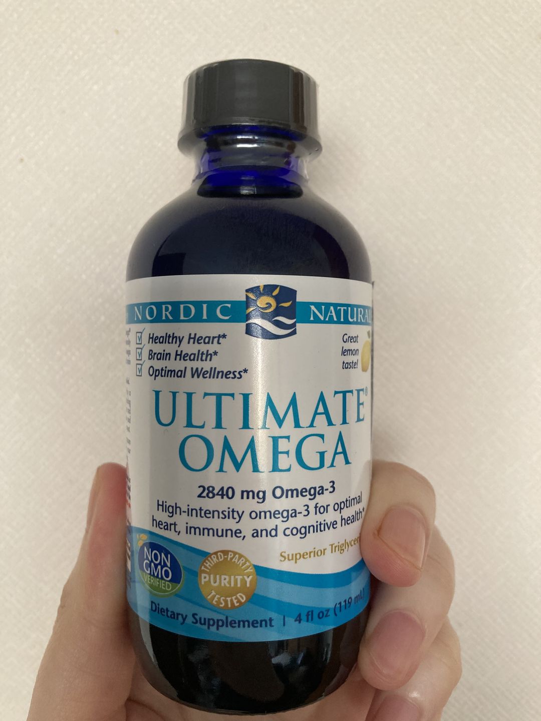 Customer photo review of Ultimate Omega-3 2.840 mg-119 ml