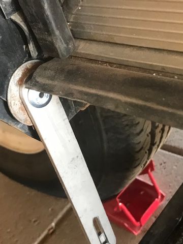 Customer photo review of Stepper Door Swing Arm