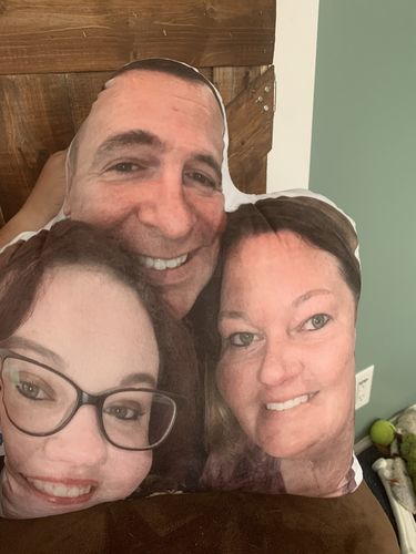 Customer photo review of Create A Custom Anything Pillow