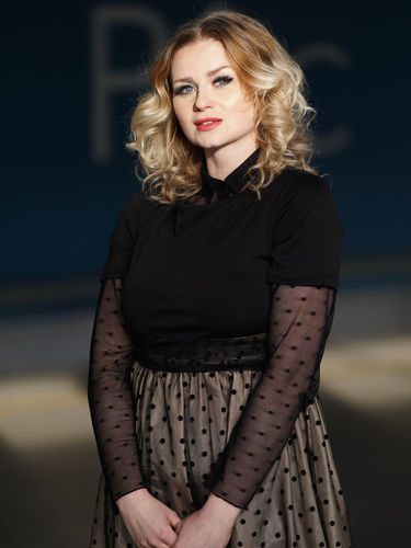 Customer photo review of Robe Swing Vintage Année 50 Noire à Pois Cocktail Pin Up