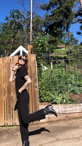 Customer photo review of Pit Crew Jumpsuit Black