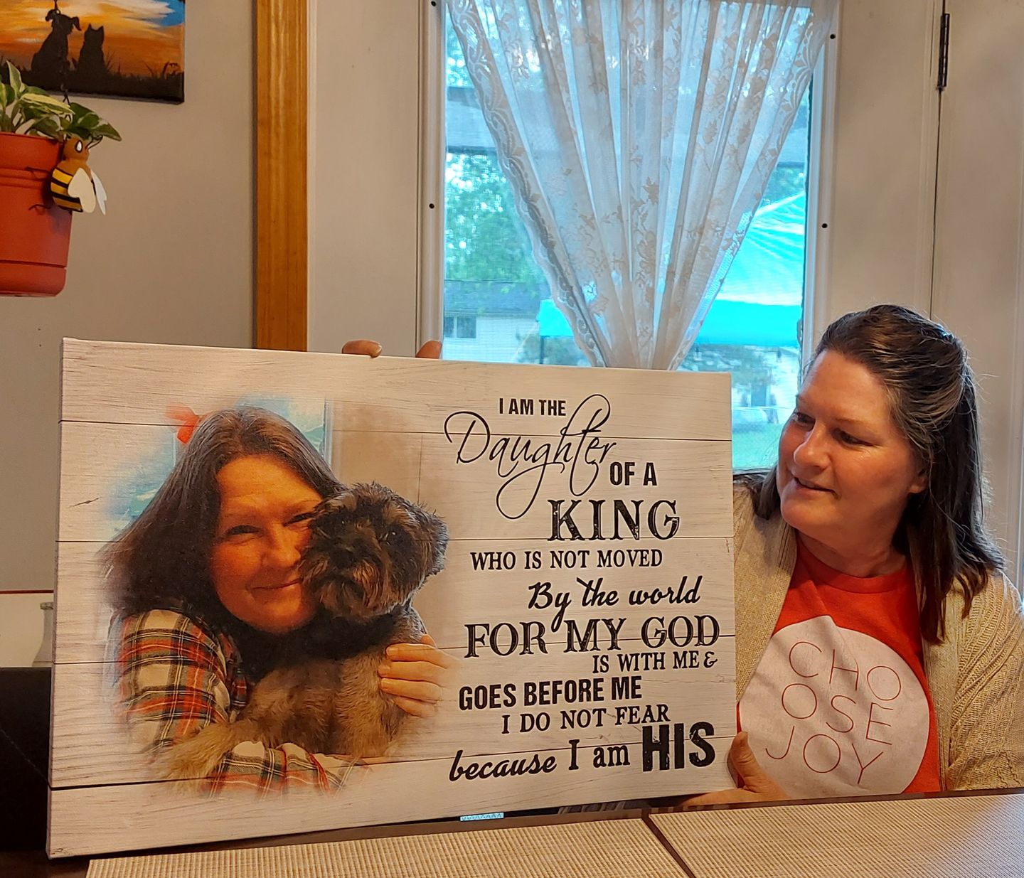 Customer photo review of Daughter of a king Custom photo canvas wall art