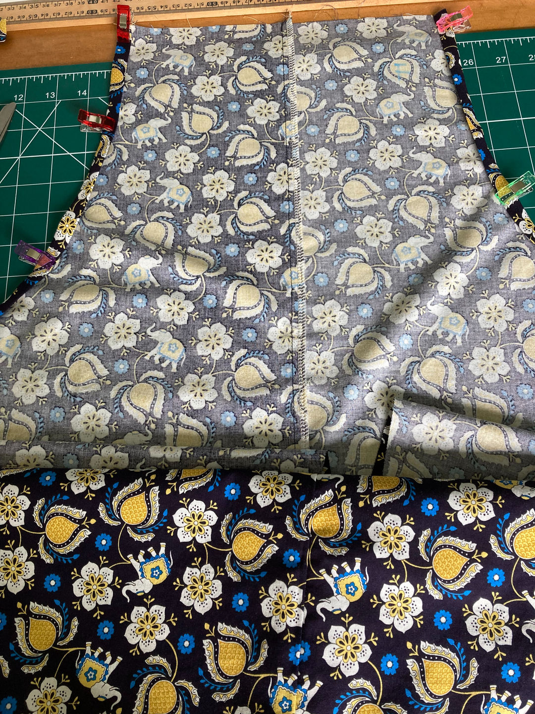 Customer photo review of Multicolour Fabric Sewing Clips - Pack of 20