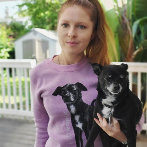 Customer photo review of Full-Body Pet Custom Sweater