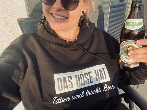Customer photo review of DAS BÖSE  - Unisex Kapuzenpullover Hoodie