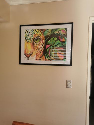 Customer photo review of Cuadro Leopardo en la jungla
